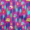 Cotton Flex Fuschia Pink Fabric Camping Craft Projects Decor Fabric Printed By The Yard 40 Inch