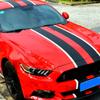 Для Ford Mustang 15-20 узор из углеродного волокна, полный кузов, гирлянда, декоративная наклейка, капот двигателя