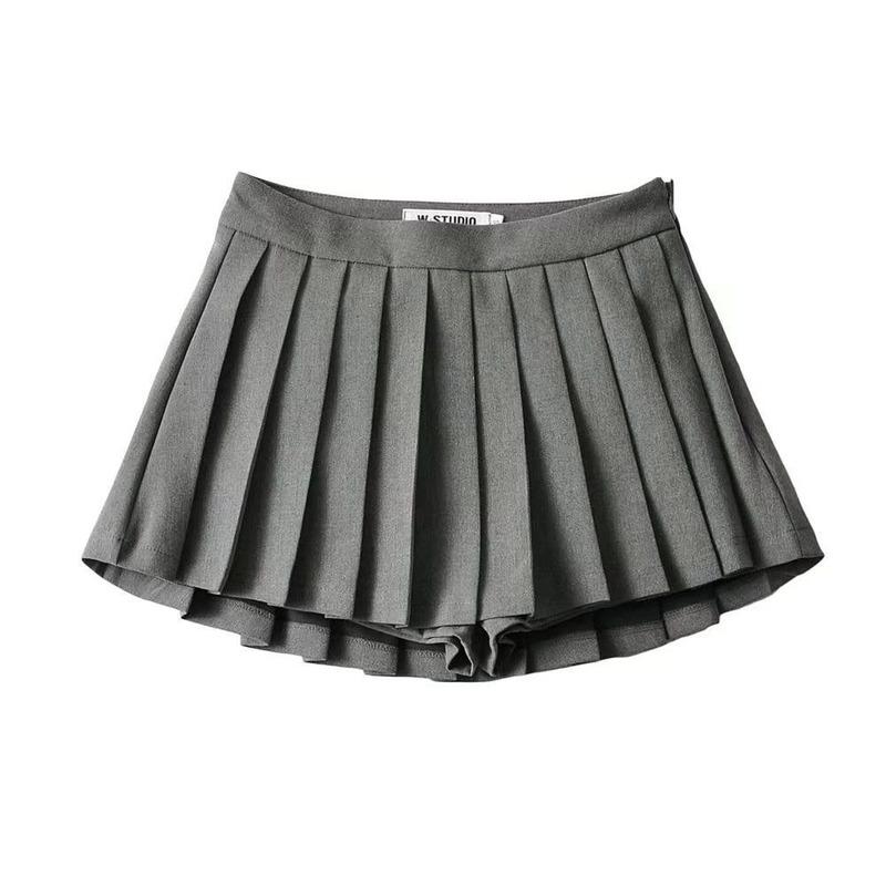 Women's Pleated Skirt Sexy Mini Shorts Skirts Summer Fashion Vintage Bottoms Solid Casual Thin A-line Skirt Female Woman Y2k Clothes