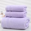 3pcs Towel Set Twist Jacquard Bath Towels Candy Color 100% Cotton Face Shower Towels Soft Thick for Home Bathroom Spa Adults