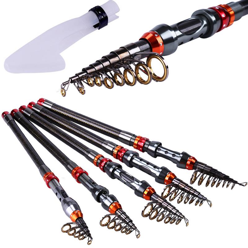 Spinning Fishing Rod Telescopic Fishing Rod 99% Carbon Portable Sea Water Fishing Carp Bass Salmon