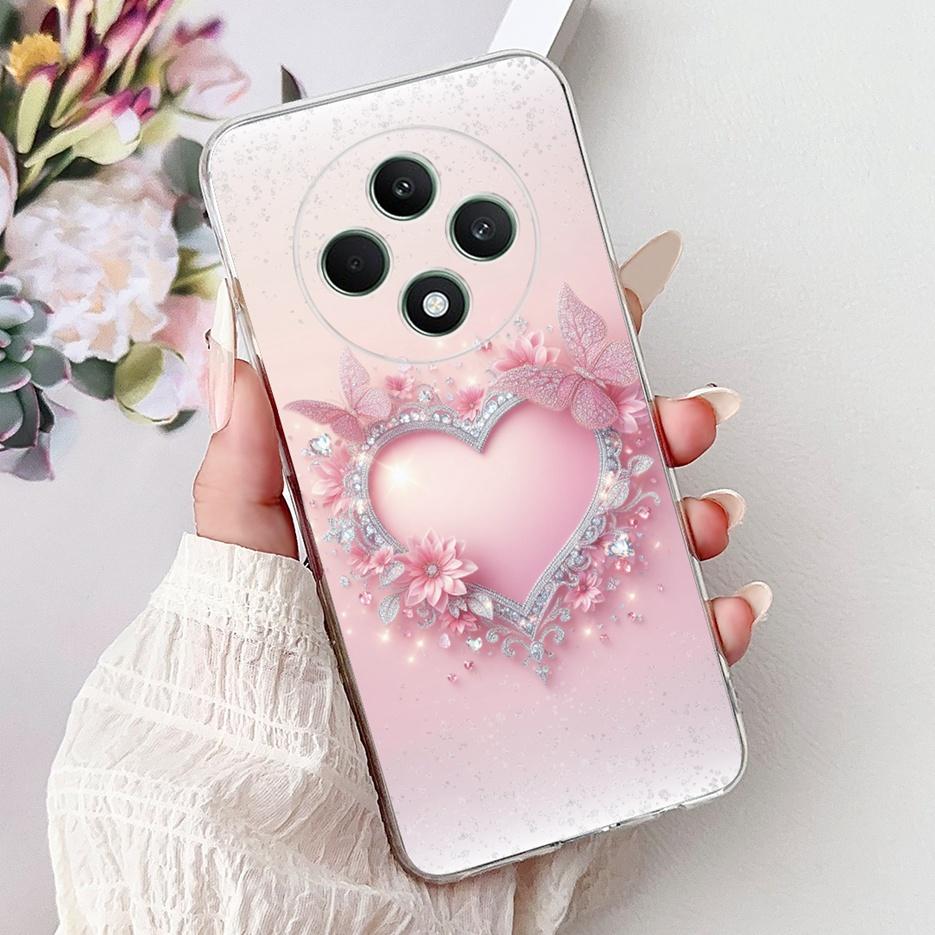 Чехол для Oppo Reno 12F 4G CPH2687 Стильный чехол с рисунком бабочки Мягкий силиконовый чехол для Oppo Reno12 F Reno 12 FS Reno12F Бампер