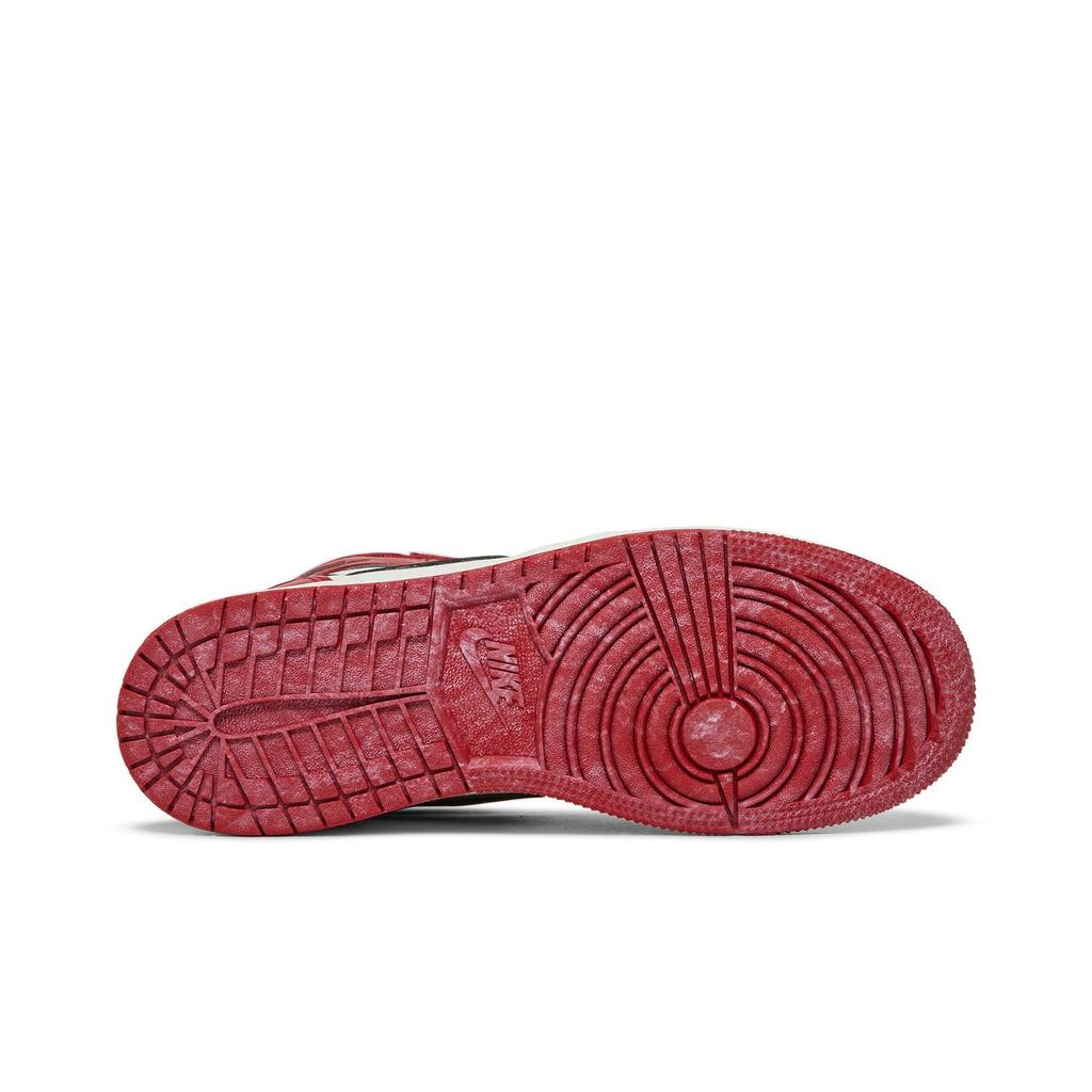 Air Jordan 1 Retro High OG Grade School 'Chicago Lost Found' (Unisex) Varsity Red / Black / Sail / Muslin Kids' Basketball Shoes FD1437 612