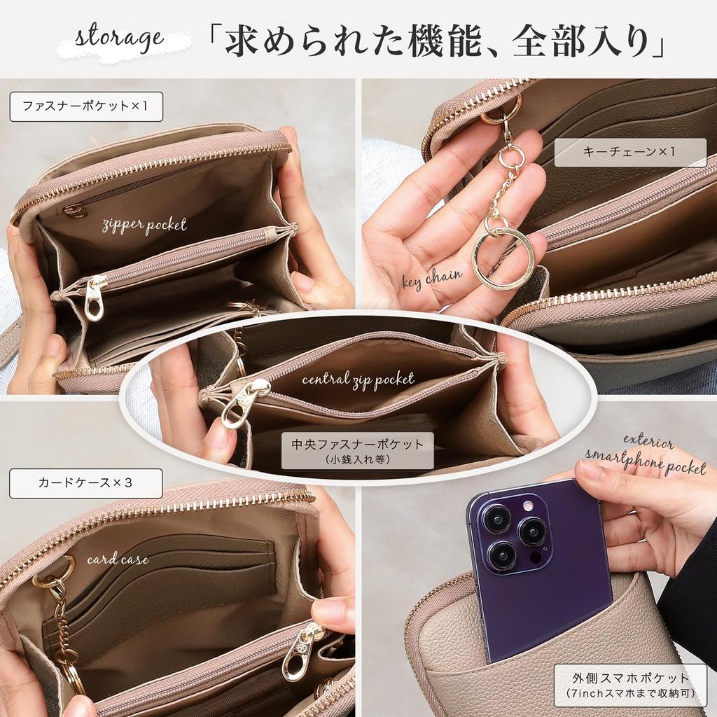 Наплечная сумка для смартфона, в которую можно положить длинную оригинальную водонепроницаемую сумку-сакош, плечевую сумку с молнией YKK, MP5, [BLUE SINCERE], кошелек, кожа, водоотталкивающая, большая,