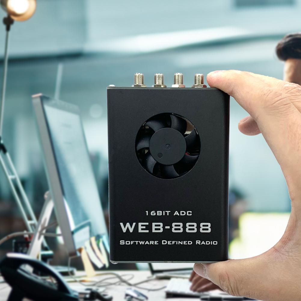 Web-888 16-битный АЦП Веб-радиоприемник с программно-определяемой архитектурой (SDR) Полоса пропускания 62 МГц от 10 кГц до 60 МГц HF VHF SDR Радиоприемник SDR Приемник Радио для радиолюбителей