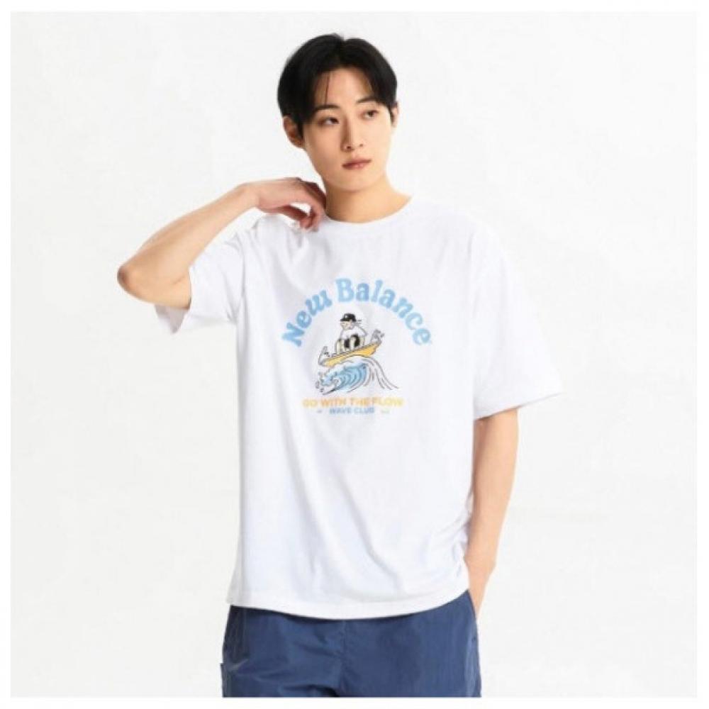 New Balance Футболка Lqj Nbnee21643 10 Uni Nb Boy Surfing с коротким рукавом Tee Se