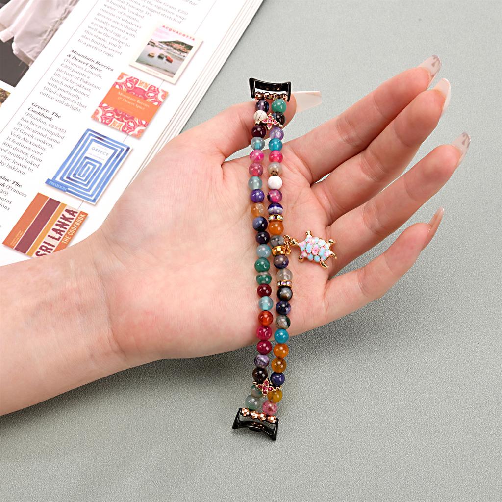 For Xiaomi Smart Band 9/8 Watch Strap Beaded Bracelet Wrist Band