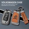 Для автомобиля VOLKSWAGEN Чехол-брелок для ключа из цинкового сплава Металлическая оболочка ключа для брелока для ключей автомобиля Для VW Volkswagen VW Tiguan MK2 Golf 7 MK7 T-Cross T-