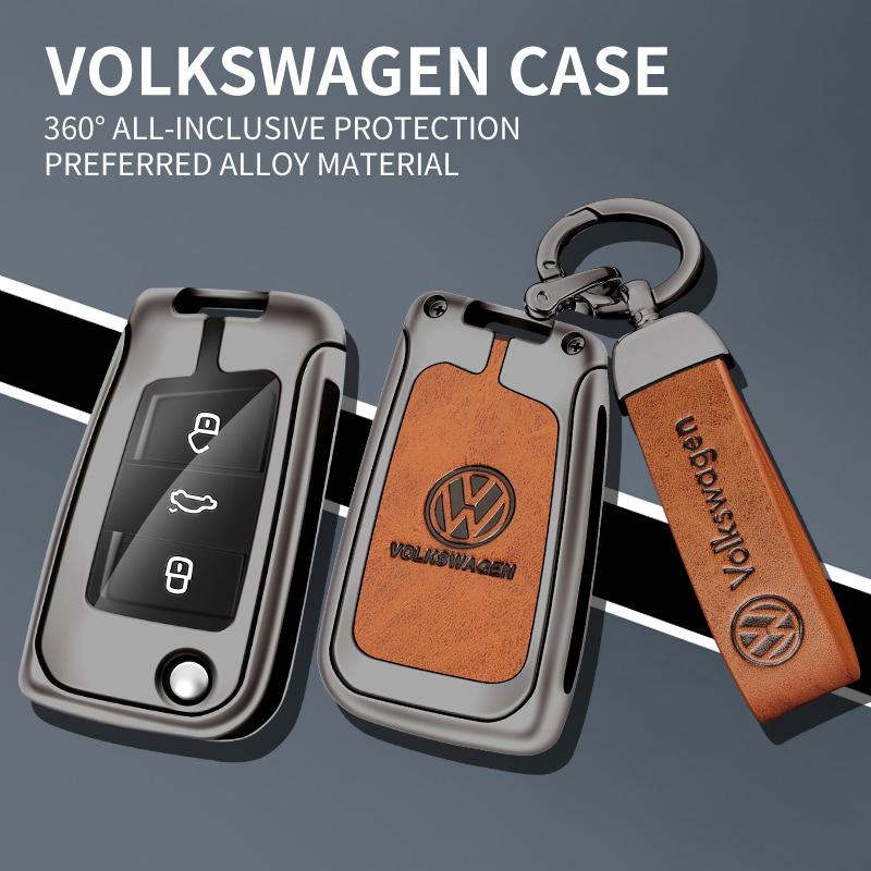 Для автомобиля VOLKSWAGEN Чехол-брелок для ключа из цинкового сплава Металлическая оболочка ключа для брелока для ключей автомобиля Для VW Volkswagen VW Tiguan MK2 Golf 7 MK7 T-Cross T-