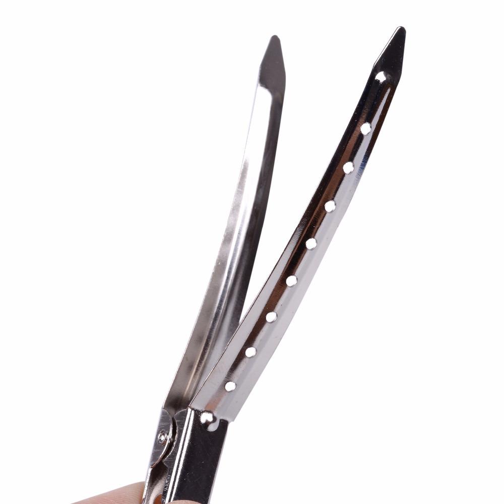 12pcs 9cm Salon Stainless Hair Clips Styling Tools Hair Extensions Section Snap Clips for Hair Salon