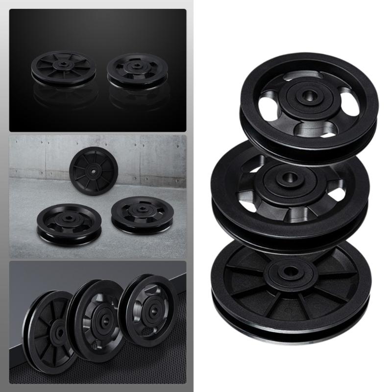 Wearproof Pulley Bearing Pulley Round Fitness Pulley Wheel Replacement Gym Cable Pulley Wheel Nylon Bearing Pulley Wheel
