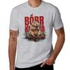 Beaver, Boberek Graphic Print Men T-Shirt Oversize T Shirts Anime Clothes Tees Summer Casual Men Workout Shirt