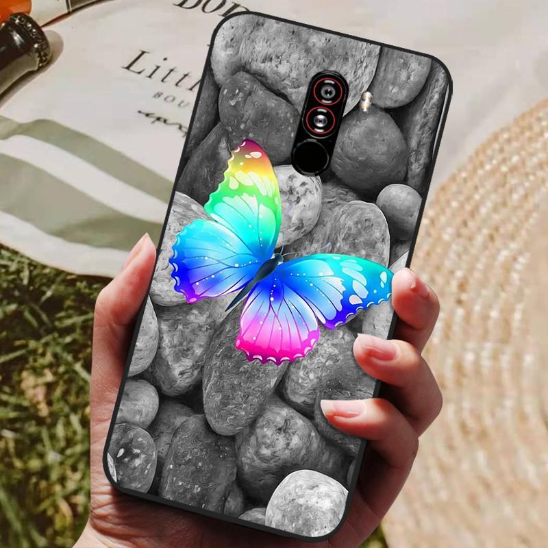 Для xiaomi mi pocophone f1 Чехол Силиконовая задняя крышка Чехол для телефона для xiaomi poco F1 Чехлы Pocofone F1 6.18 дюйма Мягкий бампер coque