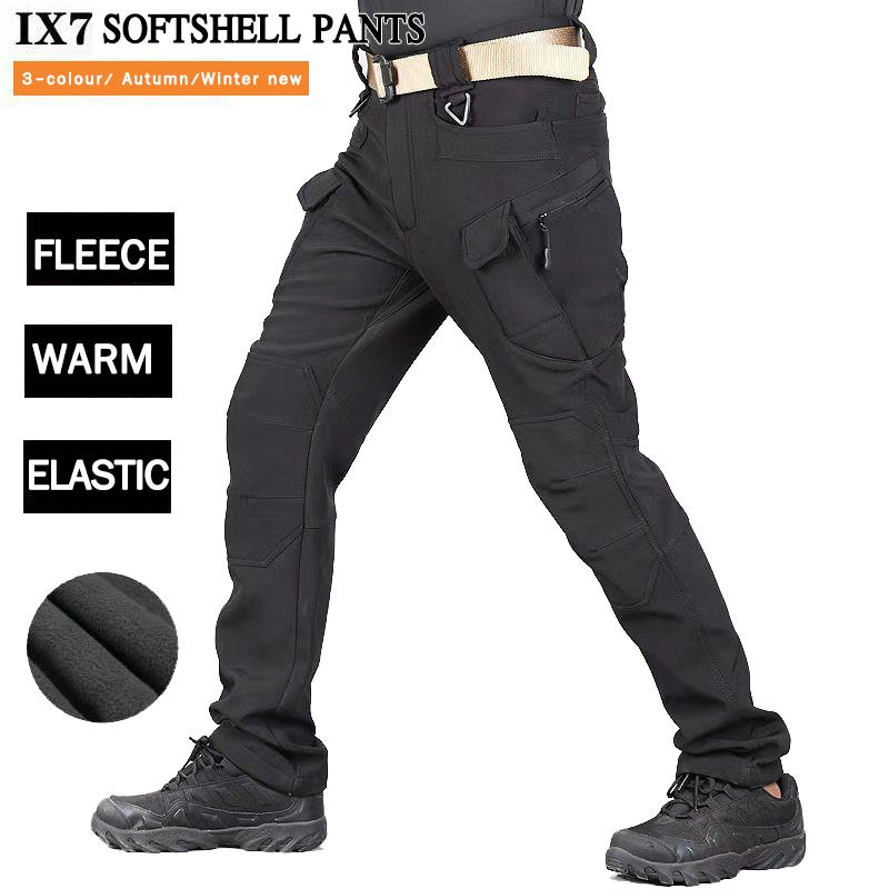 Мужские водонепроницаемые походные тактические брюки для рыбалки, походные боевые брюки, толстые
