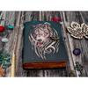 Wolf Embossed Handmade Leather Bound Journal Writing Notebook Diary Notepads