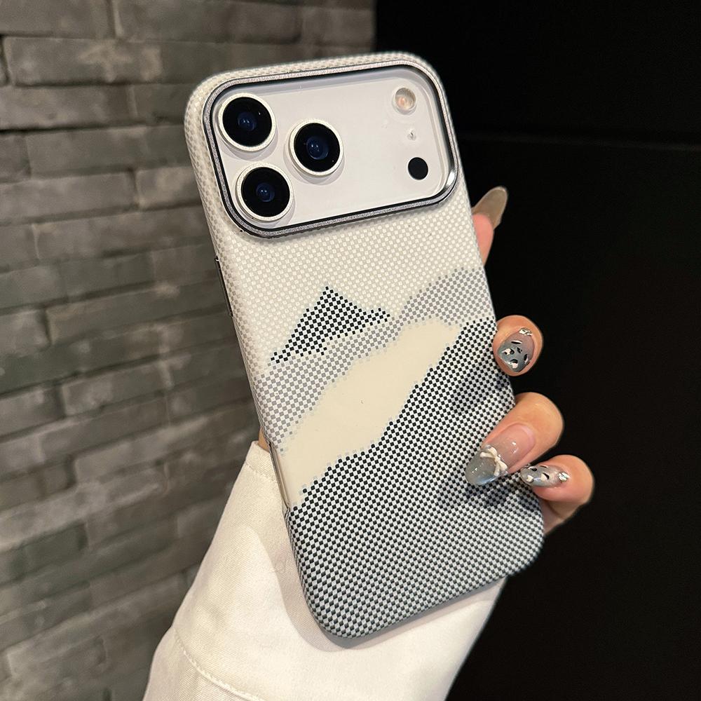 Роскошный Премиальный Чехол из Углеродного Волокна Для iPhone 17 Air 16 15 14 Pro Max Plus С Магнитным Узором Из Сплава Защитная Крышка Рамки Объектива