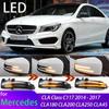 Для Mercedes Benz CLA Class C117 2014-2017 CLA180 динамический светодиодный поворотник, боковое зеркало, указатель поворота, лампа, автомобильные аксессуары
