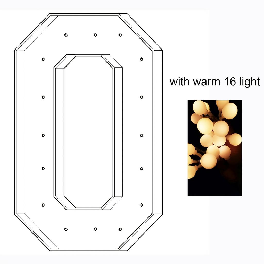 1 шт. 73 см/28,7 дюйма Светящийся цифровой каркас для шаров-маркиз для дней рождения, свадебных юбилеев, выпускных вечеров со светом
