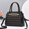 Fashionable Women's Bag Plaid Tote Bag Handbag Versatile Shoulder Bag Crossbody Bag Trendy