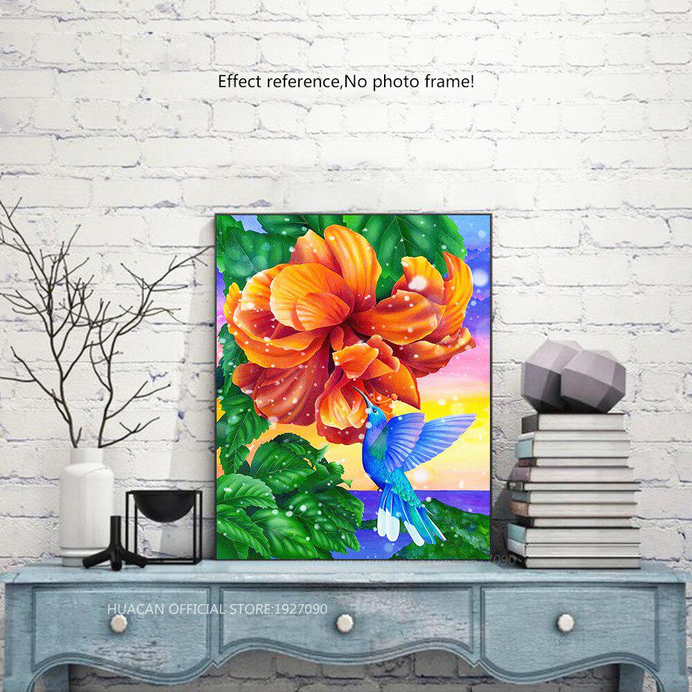 Full Round Diamond Painting Flower 5D Diamond Embroidery Sale Bird Diamond Mosaic Picture
