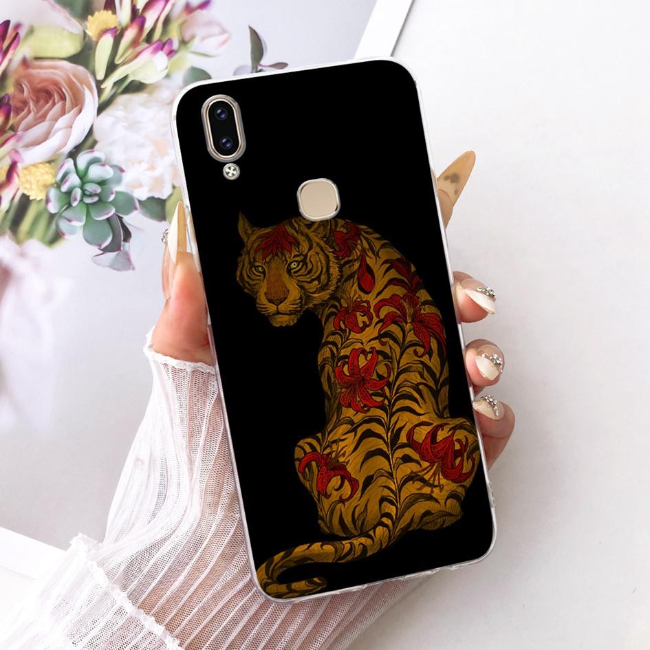 Case For Vivo V9 1723 Cover V9 Youth 1726 1727 Cartoon Soft Silicone Clear Funda For Vivo Y85 Y89 Z1 Z1i Cases VivoV9 V 9 Bumper