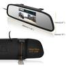 ORIGIN Rearview Mirror Monitor Inch Mirror Monitor 12V 24V Video Input Backup Camera Linked 4.3 2-way ORG-403C