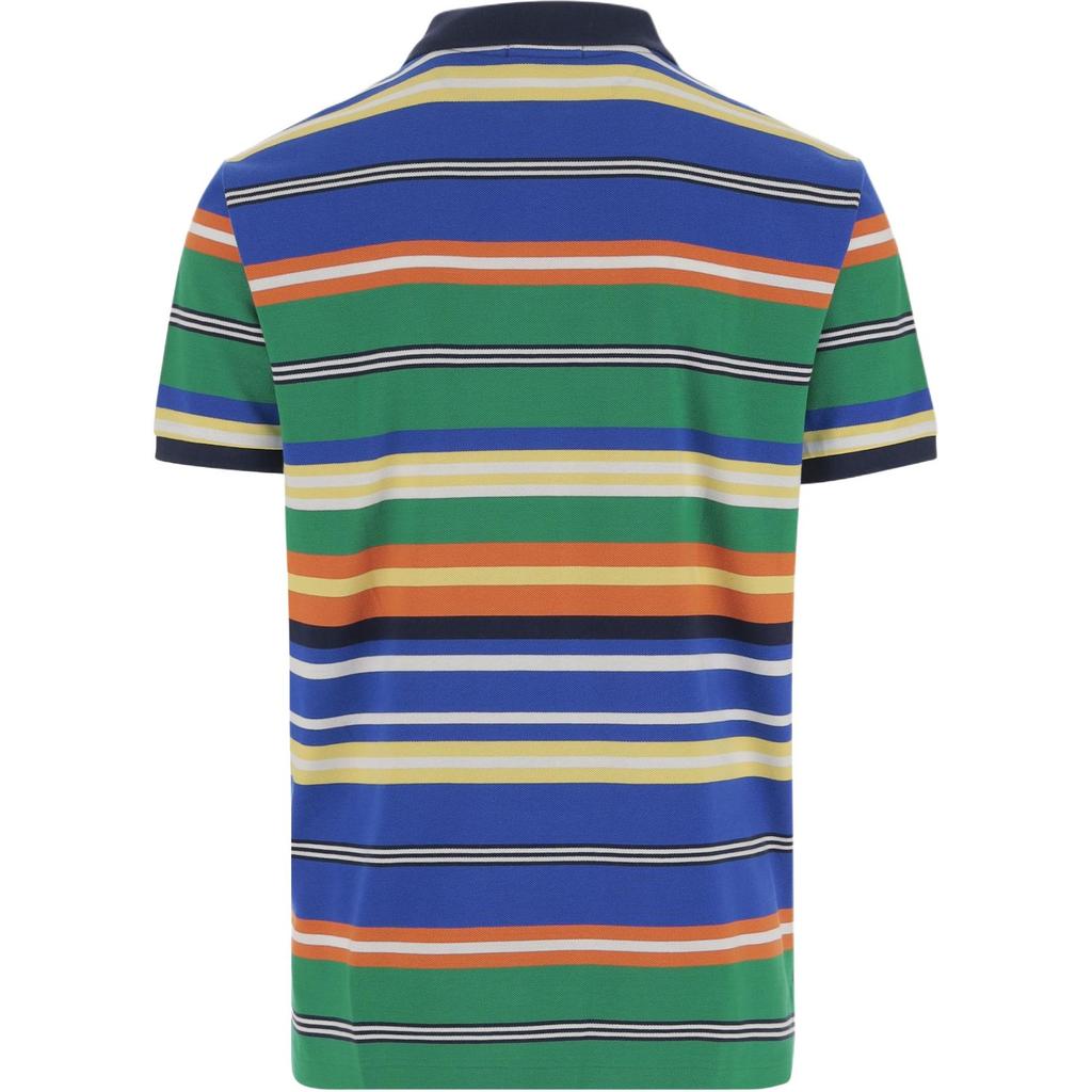 Polo Ralph Lauren Поло с полосками и логотипом с коротким рукавом Мужские топы Разноцветный 710963480-002