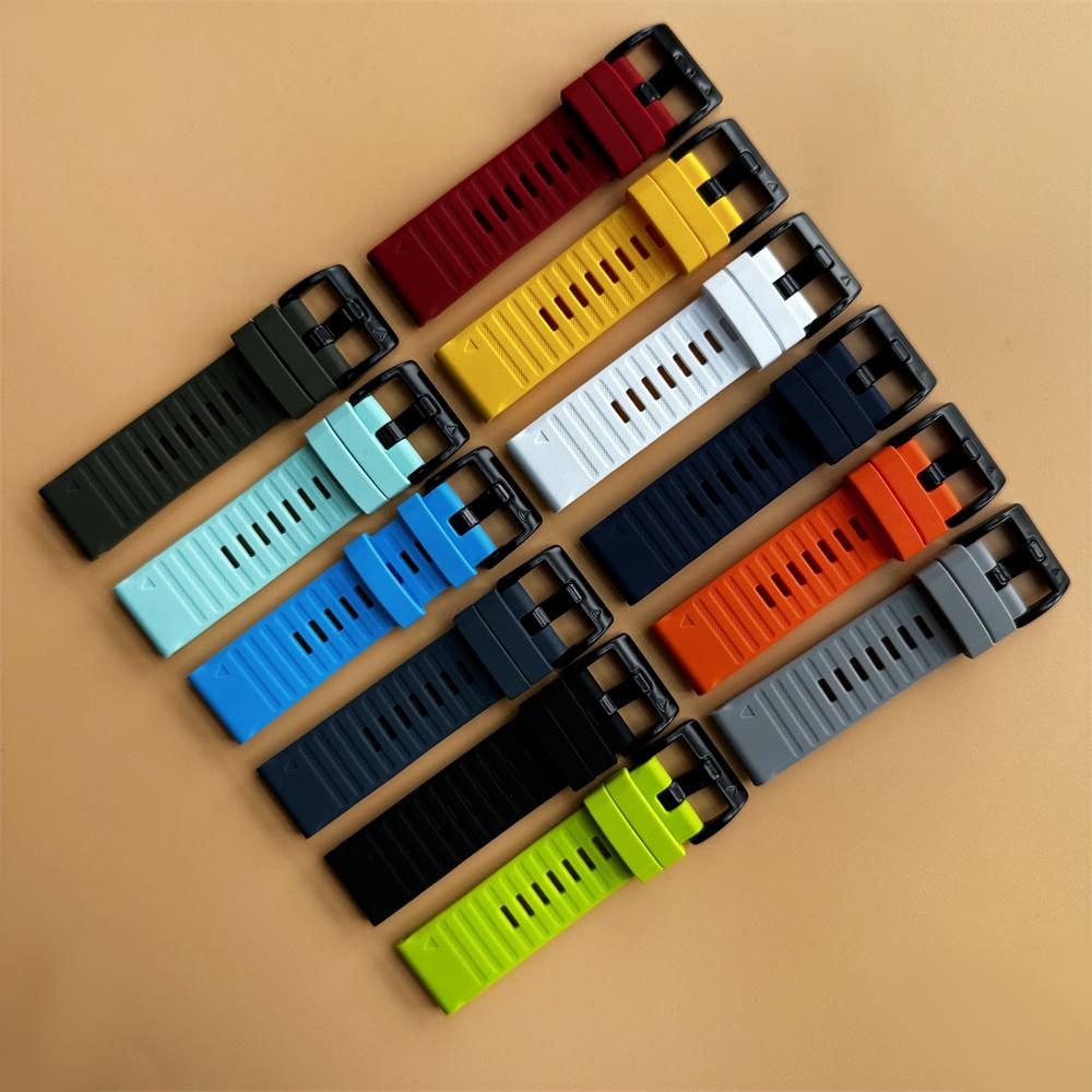 Ремешок Quick Fit для Garmin Fenix 8 7 7X/Epix Pro Gen 2 51мм 47мм/Enduro 2/Descent Mk3i Mk2 Силиконовый Оригинальный Ремешок для Часов 22мм 26мм