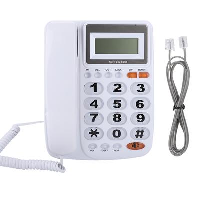 Настольный проводной стационарный телефон с дисплеем Caller ID и спикерфоном для дома/офиса, белый