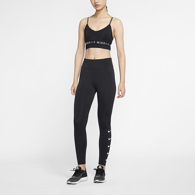 Nike Indy Solid Низкоинтенсивная поддержка спортивный бюстгальтер Женское нижнее белье Черный CV7124-010