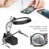 Magnifier Soldering Station Multifunctional with LED Magnifying Glass Repairing Tool