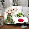 Christmas Grinch Decorations Blanket Soft Throw Blanket For Home Bedroom Bed Sofa Travel Office Solid Christmas Blanket