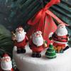 Resin Christmas Figurine Miniature Santa Claus Decorations  Decorative
