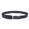 [QIKEJI] Rubber Belt Belt To Prevent Shirts from Slipping Men's Inner Belt Easy To Put On and Take Off with the Slide Belt Adjustable Length ( Black )