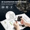 ASSYME Кубический вентилятор 3D-пазл Набор для творчества Без клея и инструментов Королева Месть L522h - - Анны (со светодиодом)