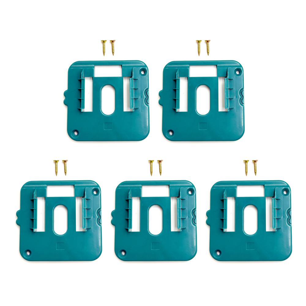 5PCS Battery Holder for Makita 18V Battery,Wall Mount Batteries Storage Organizer for BL1830 BL1840 for Work Van,Shelf,Toolbox