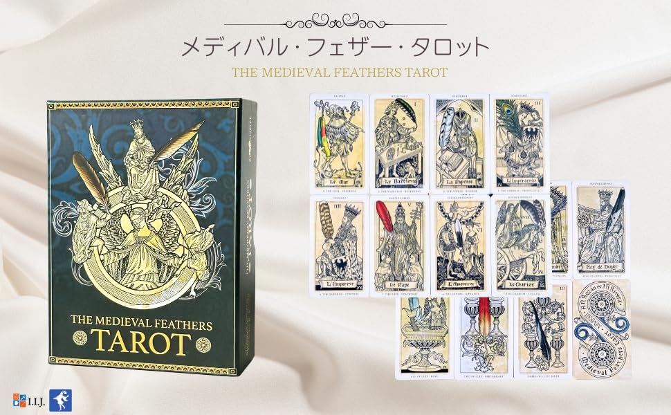 Tarot Cards Tarot Fortune Telling Medieval Feathers Japanese Instruction Manual Included I.I.J [The Tarot] [Genuine]