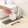 Противоскользящий силиконовый коврик для смесителя, водонепроницаемая подставка под слив раковины, обертывающий дизайн, защита столешницы кухни, сушилка для мыла, держатель для зубной щетки, защита от брызг