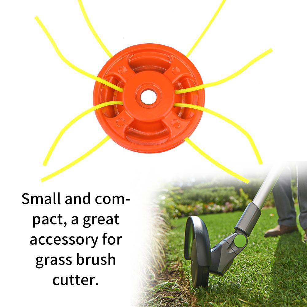 Алюминиевый триммер для травы, верхняя часть кустореза, триммер, аксессуар для газонокосилки с 4 триммерными веревками