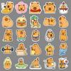 50 Capybara Graffiti Stickers: Cute Cartoon Animal Designs for Decorating Cups & Phones