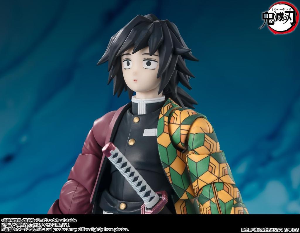 TAMASHII NATIONS Demon Kimetsu no Yaiba Giyu Tomioka 150mm PVC ABS Painted Action Figure S.H.Figuarts Slayer Approx. &