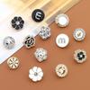 10Pcs Metal Diamond-Encrusted Shirt Buttons Women'S Clothes Delicate With Diamond Buttons Versatile Shirt Cuffs Neckline High-End Buttons