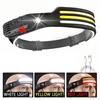 Motion Sensor LED Headlamp High Brightness Multiple Lighting Modes Waterproof USB Rechargeable Headlight LED Torch