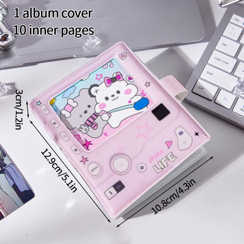 Camera Shape Photocard Holder Kawaii Binder Photocards Kpop Photo Album Card Clollecting Book Students' Supplies