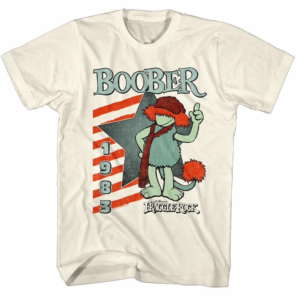 Fraggle Rock Jim Henson 80 Star Stripes 1983 Boober Dave Goelz Men T Shirt