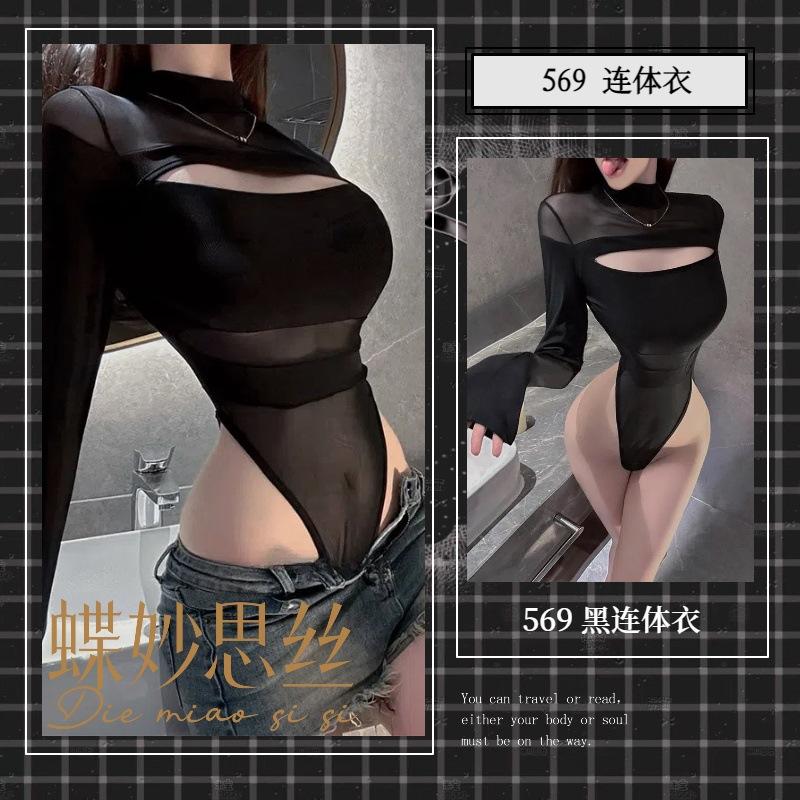 Сексуальное нижнее белье Сексуальный сетчатый прозрачный комбинезон Чистое желание самосовершенствования Универсальный нижний комбинезон 56