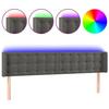 VidaXL LED Headboard Bedroom Furniture Double Bed Accessory Head of Bed Frame Interior Dark Grey 3123725