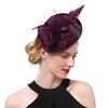 Women Flower Wedding Tea Party Mesh Hair Band Evening Party Fascinator Hat