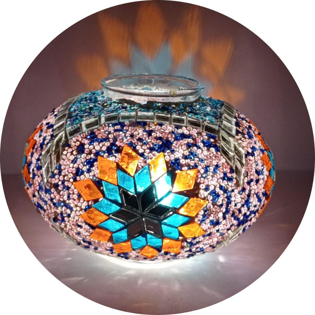 Абажур ручной работы Турецкая марокканская красочная мозаика из стекла Античная лампа Мозаичная лампа Османская аутентичная люстра Старинная лампа Ночная лампа,