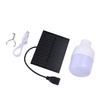 Monocrystalline Silicon Solar Panel LED Solar USB Rechargeable Light Kit for Indoor and Outdoor Hiking Camping Fishing